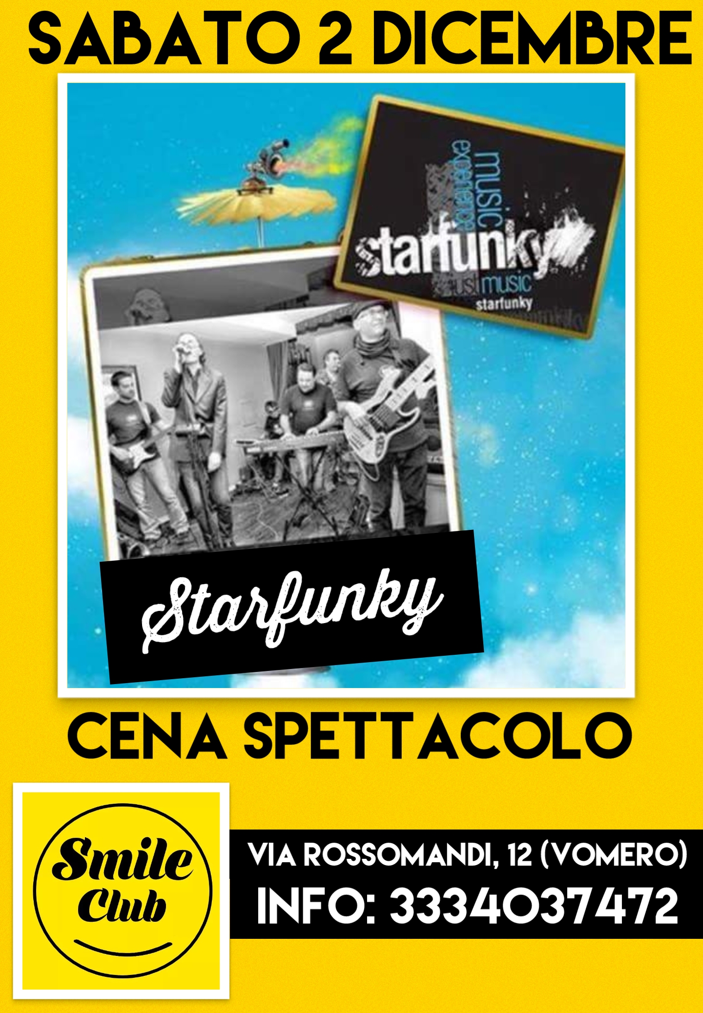 SABATO 2 DICEMBRE – STARFUNKY